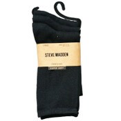 Wholesale - 3pk WOMEN SUPER SOFT CREW SOCKS STEVE MADDEN C/P 36, UPC: 194587923071